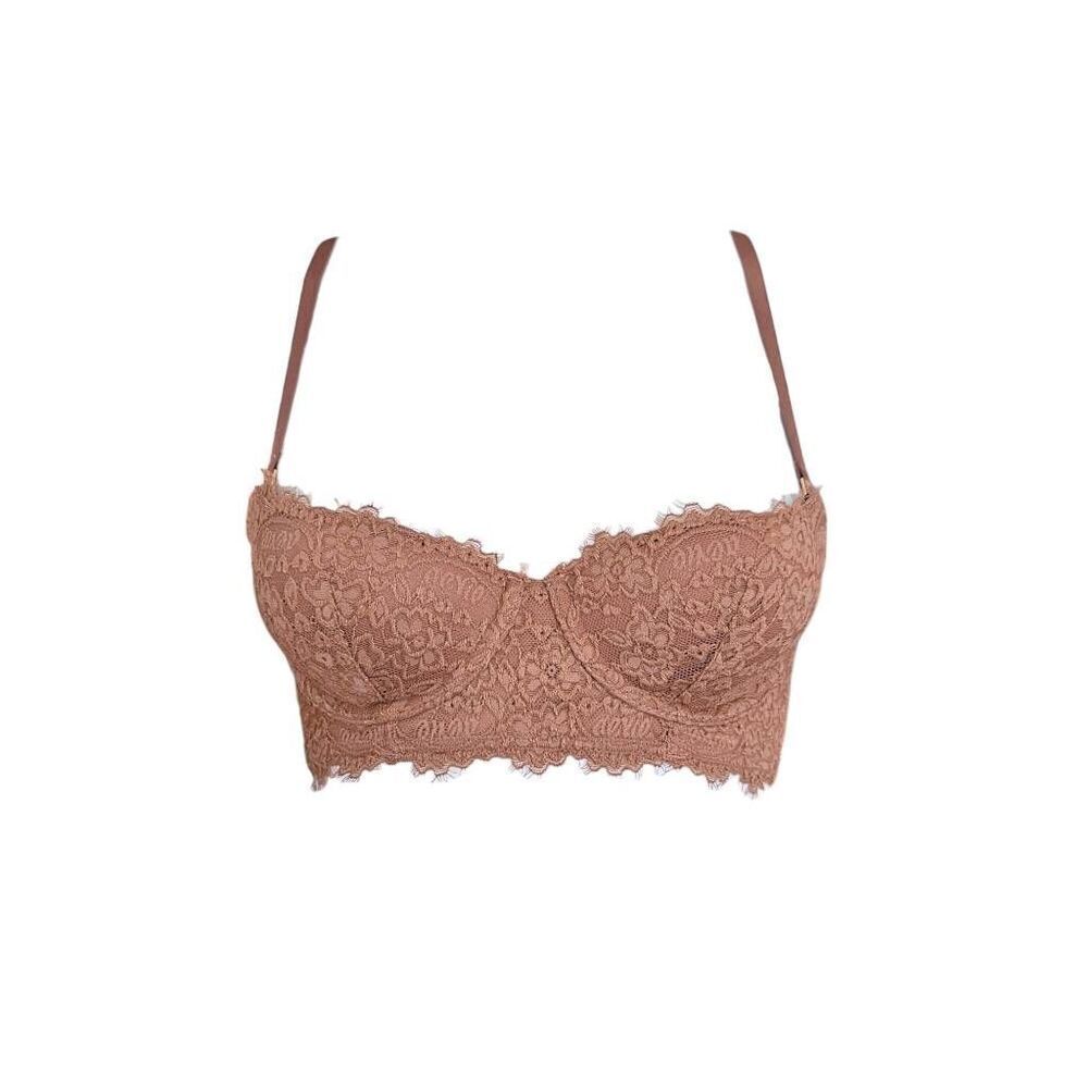 coquette lace balconette bra